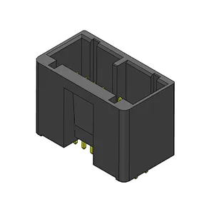 Pitch 2.50mm male chassis double row 2*7Pin frame port connector vertical PCB board (through hole)