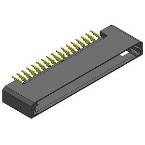 Pitch 1.27mm male chassis double row 2*34Pin frame port connector vertical PCB board (through hole)