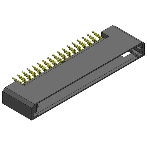 Pitch 1.27mm male chassis double row 2*34Pin frame port connector vertical PCB board (through hole)