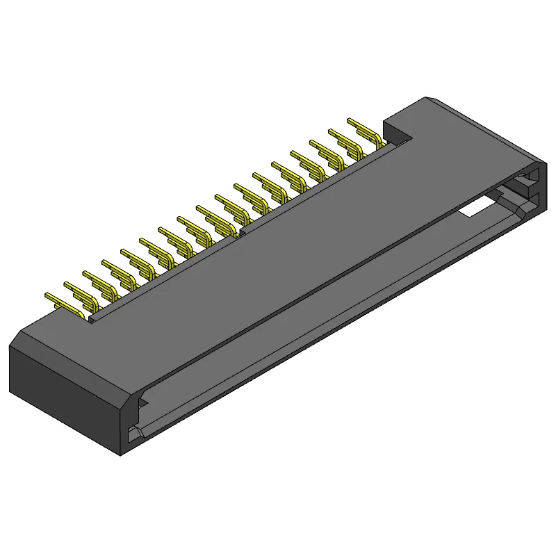 Pitch 1.27mm male chassis double row 2*34Pin frame port connector vertical PCB board (through hole)