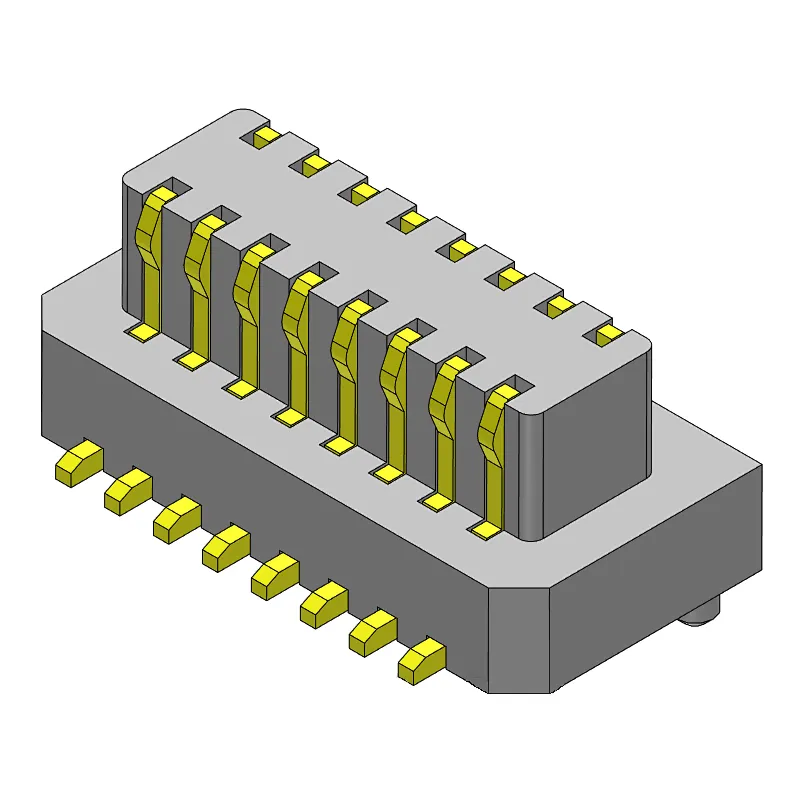 Pin pitch 0.80mm double row female chassis board to board series connectors (4p-25p) perpendicular to the PCB board SMT solderin