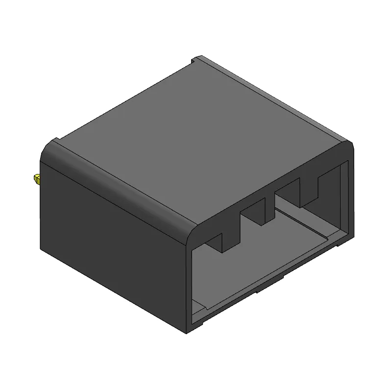 Pitch 2.50mm male chassis single row 1*7Pin frame port connector vertical PCB board (through hole)