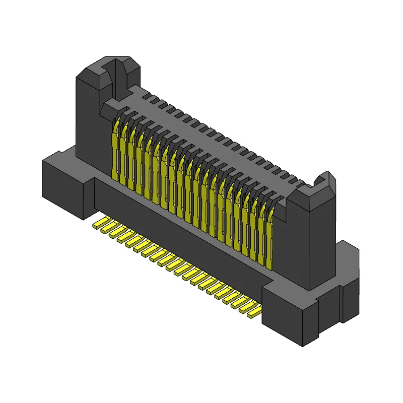 Pitch 0.50mm male chassis dual row 2*20Pin board-to-board connector vertical PCB (SMT)