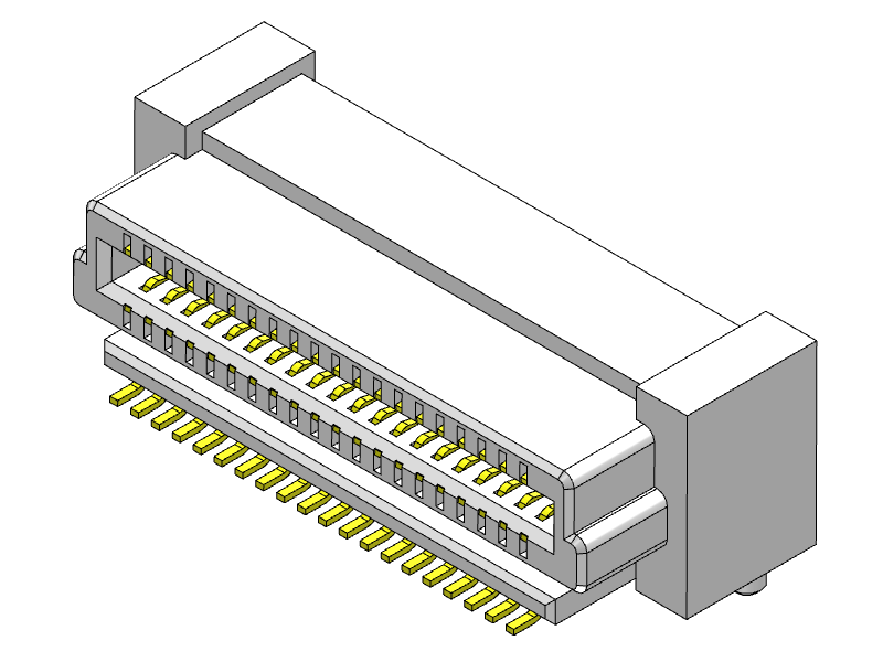 Pitch 0.80mm female chassis dual row 2*20Pin board-to-board connector vertical PCB (SMT)