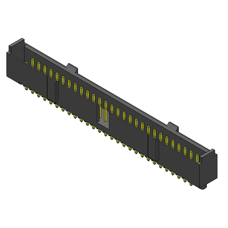 Pitch 2.00mm male chassis double row 2*28Pin frame port connector vertical PCB board (through hole)