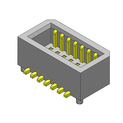 Pin pitch 0.80mm double row female chassis board to board series connectors (4p-25p) perpendicular to the PCB board SMT solderin