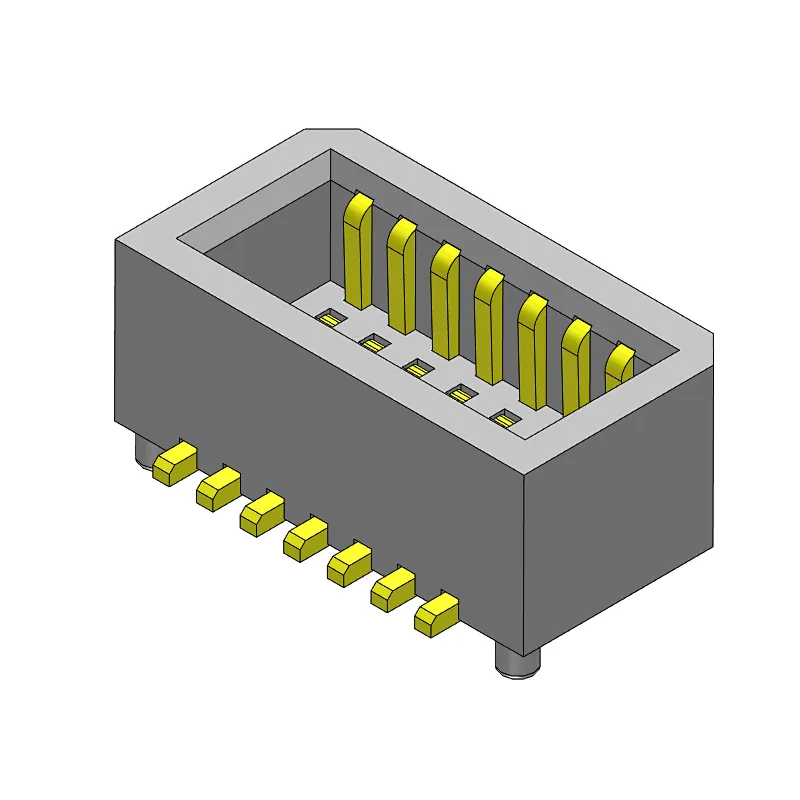 Pin pitch 0.80mm double row female chassis board to board series connectors (4p-25p) perpendicular to the PCB board SMT solderin
