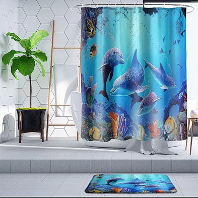 Animal Shower Curtain Funny American hawk Cat lion Butterfly Curtains For Bathroom Waterproof Bathroom Decor With Hooks