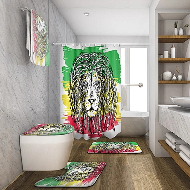 toilet curtain sets waterproof ethiopian custom printed shower curtain sets bathroom curtains