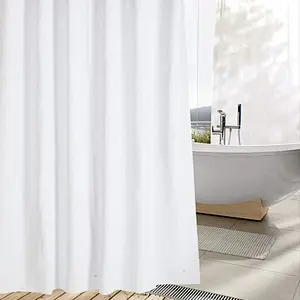 White Shower Curtain Liner with Mildew Resistant