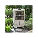 Portable air cooler with solar panel