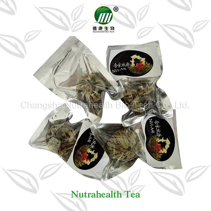 100% Handmade Chinese Green Tea Based Flavored Flowering Blooming Tea Ball