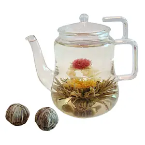 100% Handmade EU Standard Blooming Flower Tea Ball