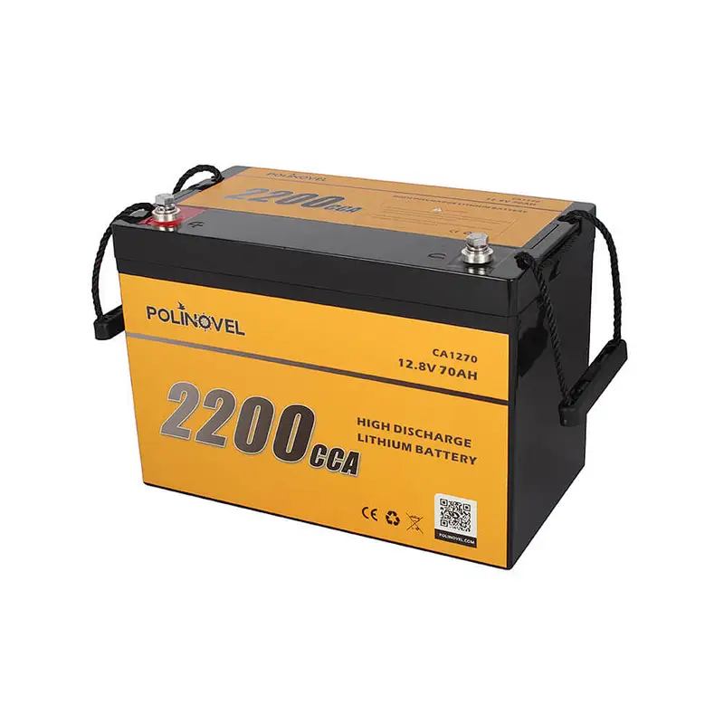 Polinovel 2200CCA Lifepo4 Car Audio Power Start Cells 12v Ion Starter Starting Lithium Marine Cranking Battery