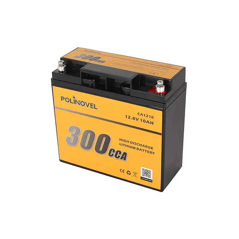 Polinovel 300CCA 12 Volt Battery Iron Phosphate Lithium Motorcycle