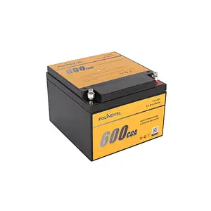 Polinovel 600CCA Lifepo4 12 Volt Audio Car Lithium Ion Battery