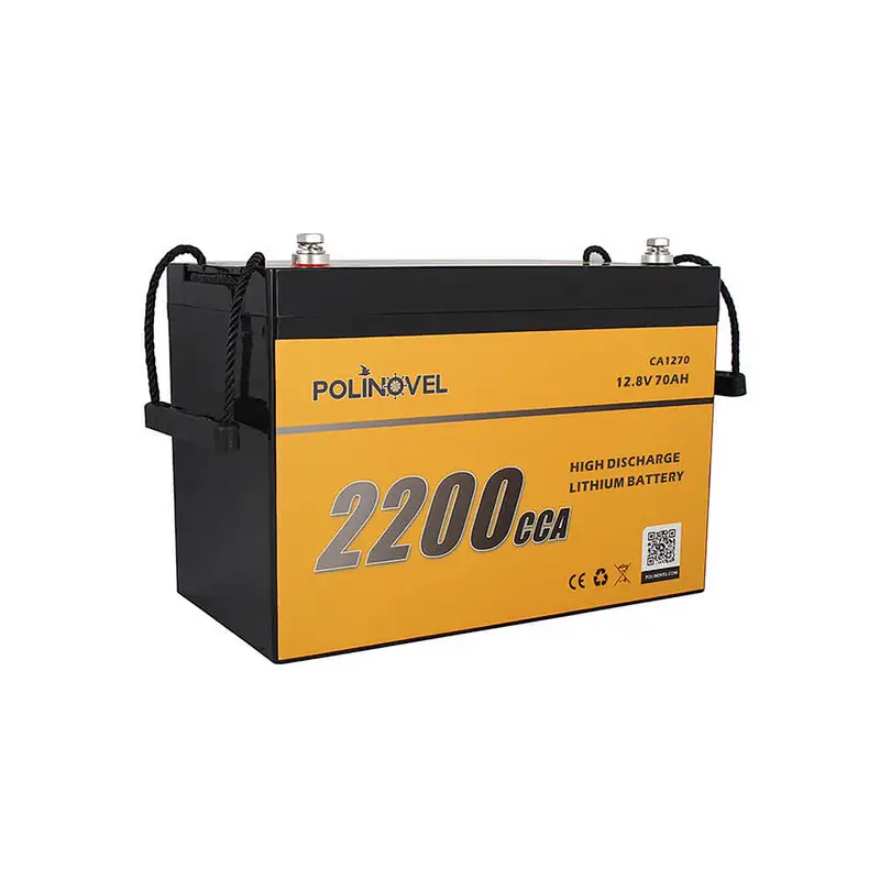 Polinovel 2200CCA Lifepo4 Car Audio Power Start Cells 12v Ion Starter Starting Lithium Marine Cranking Battery