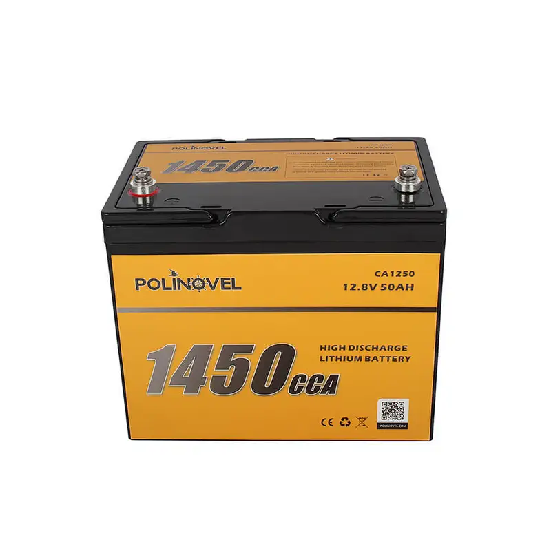 Polinovel 1450CCA Audio Lifepo4 Jump Starter Motorcycle Iron Motorbike Lithium Ion Car Starting Battery