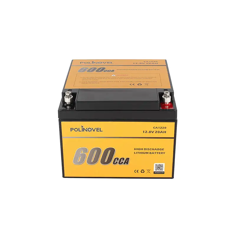 Polinovel 600CCA Lifepo4 12 Volt Audio Car Lithium Ion Battery