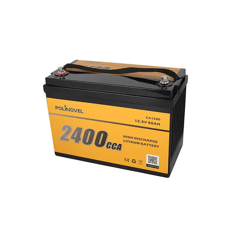 Polinovel 2400CCA Lifepo4 Cranking Car Audio Starter Jumpstarter Ion Lithium Starting Battery