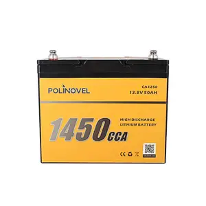Polinovel 1450CCA Audio Lifepo4 Jump Starter Motorcycle Iron Motorbike Lithium Ion Car Starting Battery
