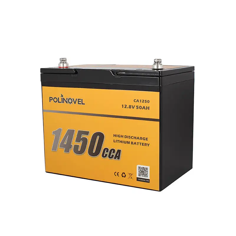 Polinovel 1450CCA Audio Lifepo4 Jump Starter Motorcycle Iron Motorbike Lithium Ion Car Starting Battery