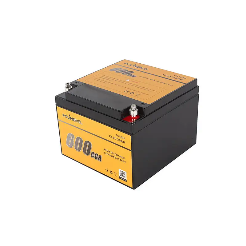Polinovel 600CCA Lifepo4 12 Volt Audio Car Lithium Ion Battery