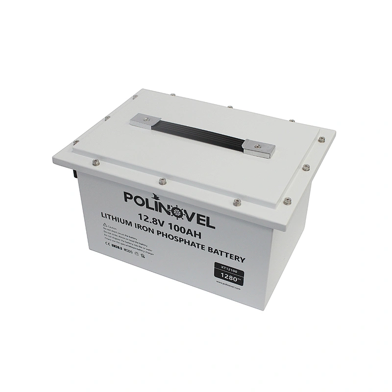 Polinovel most popular 12v 100ah solar leisure rv marine lithium ion lifepo4 battery