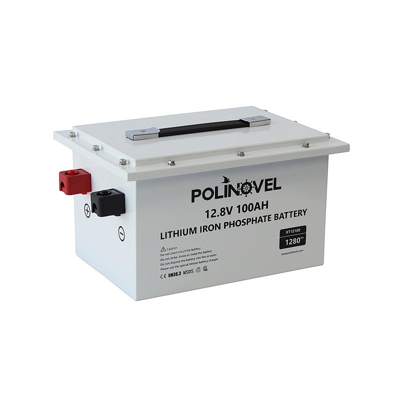 Polinovel most popular 12v 100ah solar leisure rv marine lithium ion lifepo4 battery