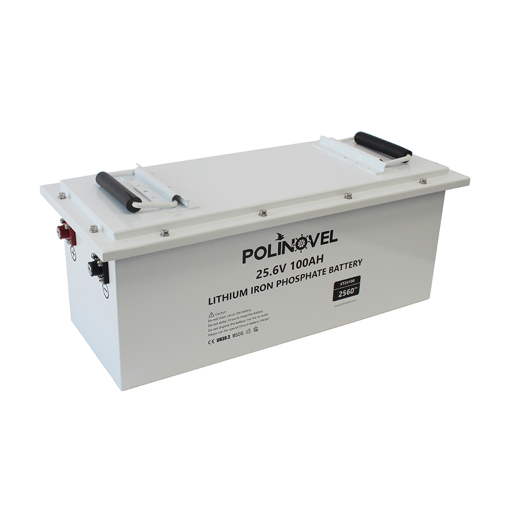 Polinovel 24v 100ah solar RV marine golf cart forklift lifepo4 lithium-ion battery