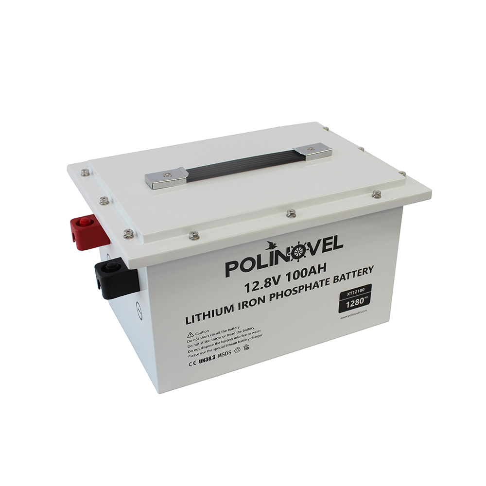 Polinovel most popular 12v 100ah solar leisure rv marine lithium ion lifepo4 battery
