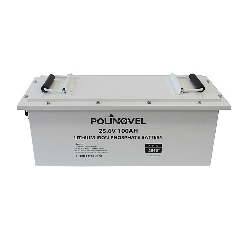Polinovel 24v 100ah solar RV marine golf cart forklift lifepo4 lithium-ion battery