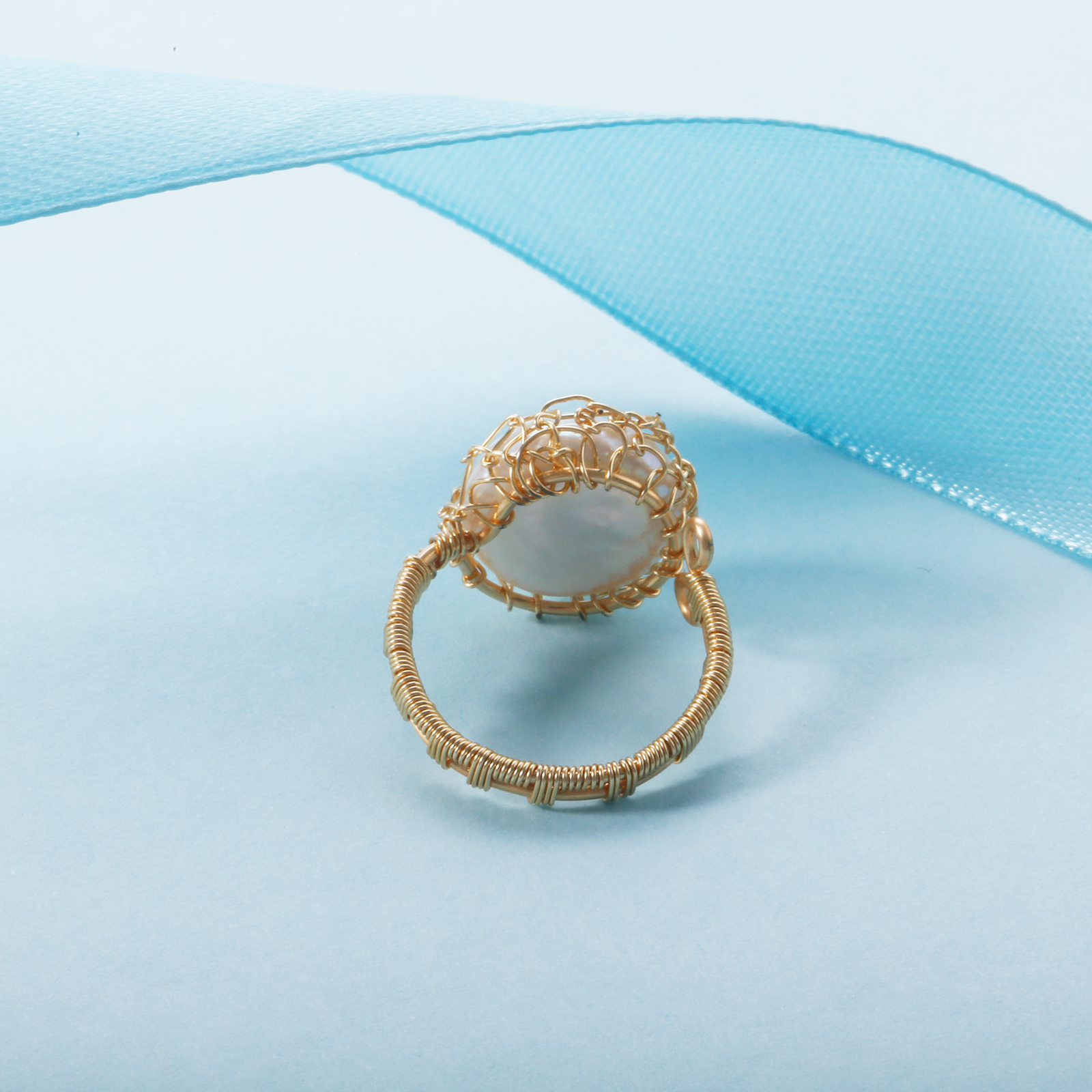 Cultured freshwater pearl ring for women and men real pearl engagement brass rings