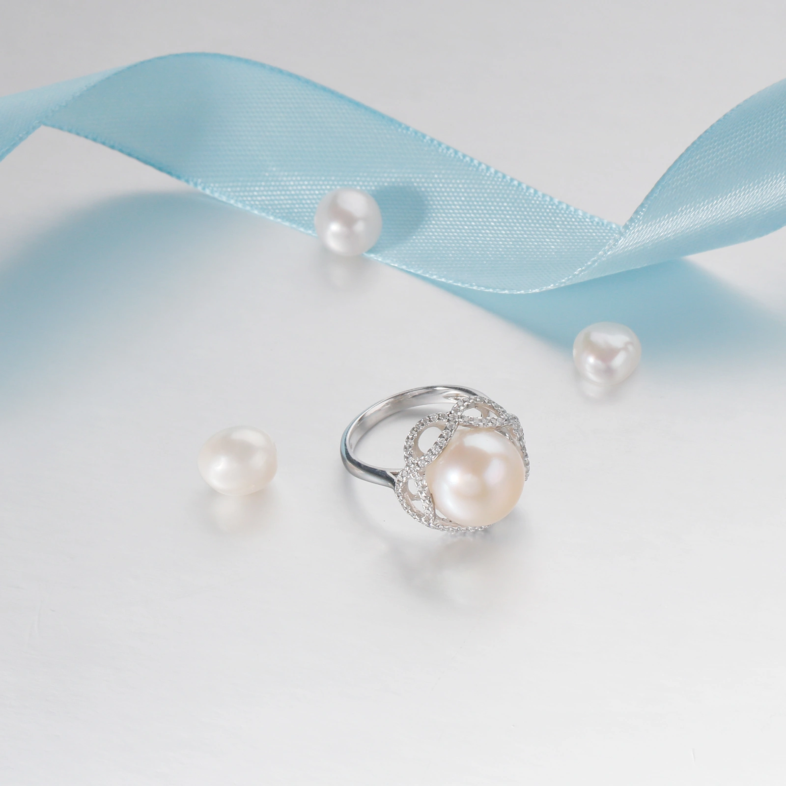 12-13mm button shape freshwater pearl silver wedding ring for men women fashion pearl jewelry best gift