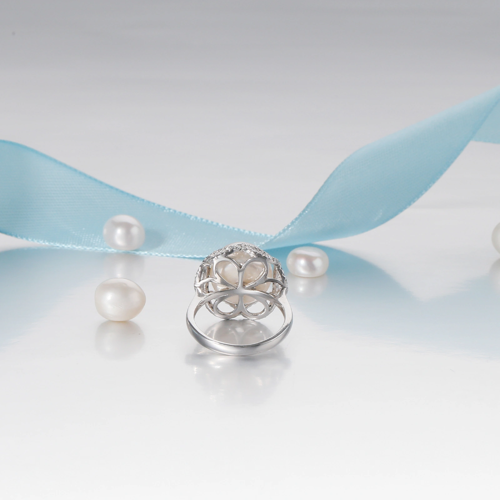 925 sterling silver wedding ring design with cubic zirconia rings fashion flower chain