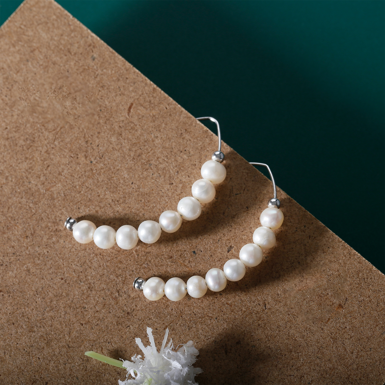 freshwater pearl simple unique women earrings