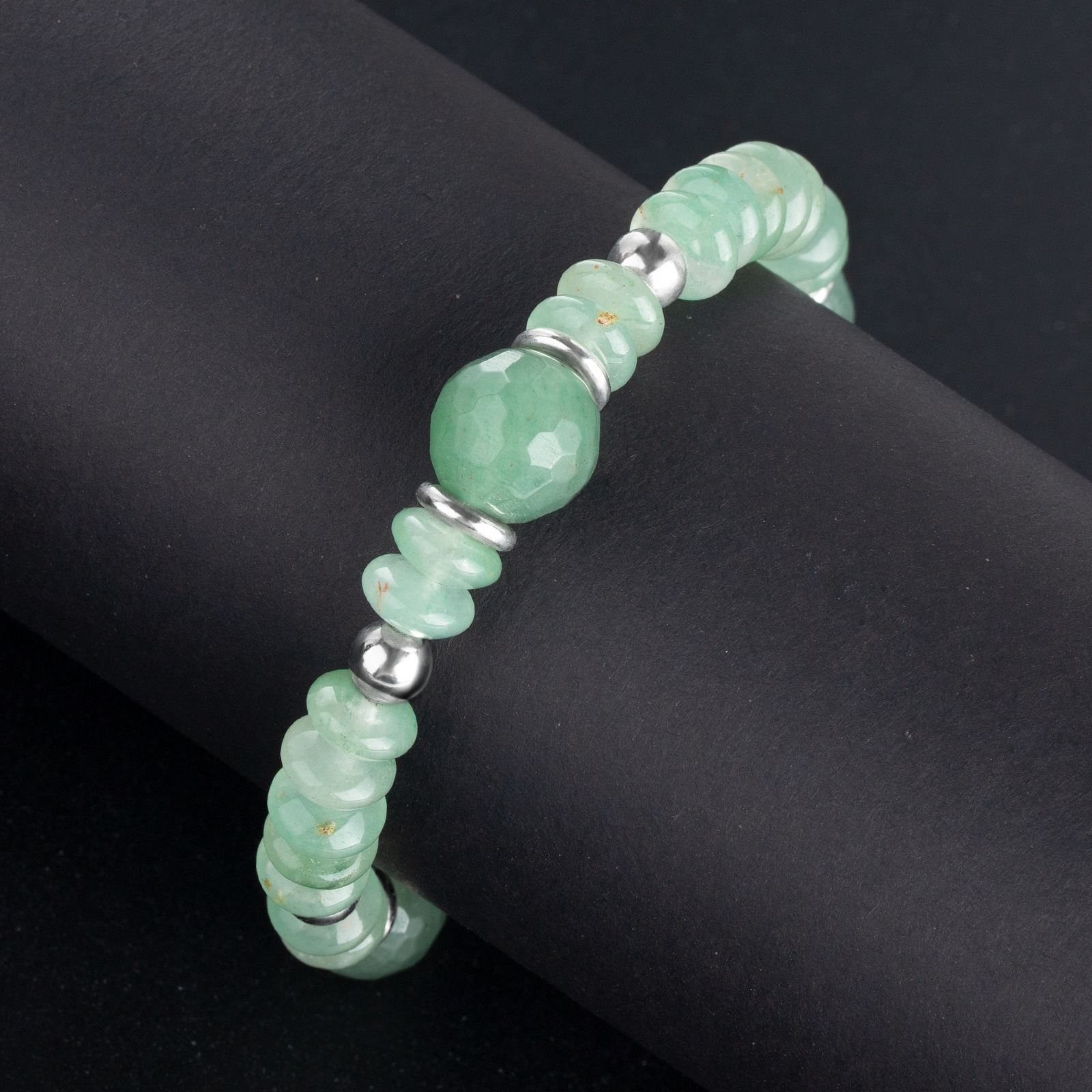 fashion handmade healing green aventurine stretchy bracelet for men women party jewelry gifts