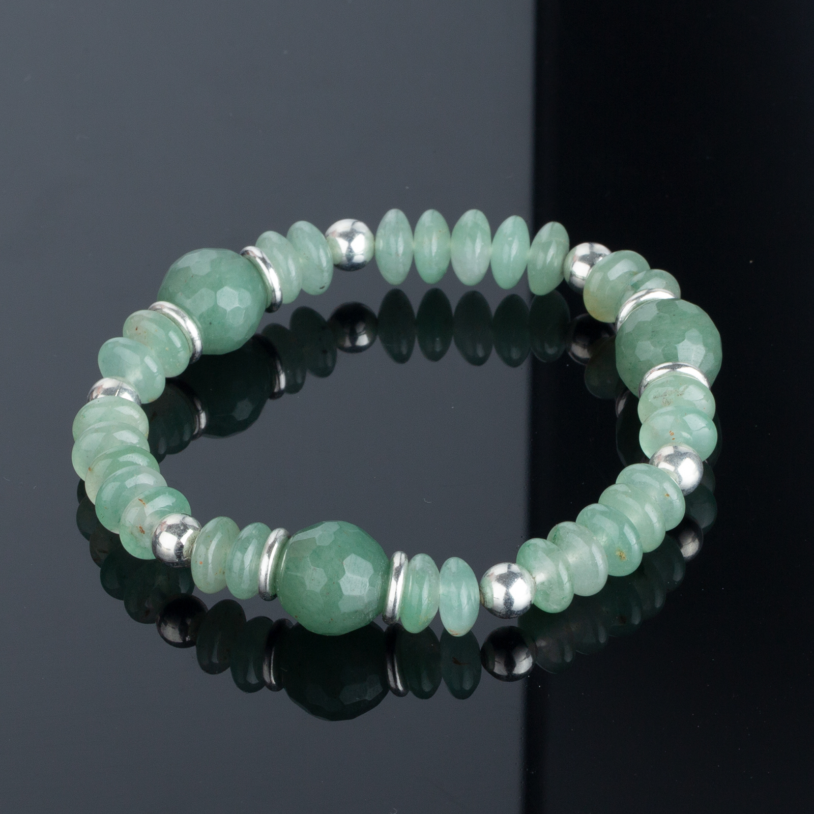 8x4mm faceted green aventurine beads 12mm round shape faceted green aventurine beads 6mm brass beads gold plated