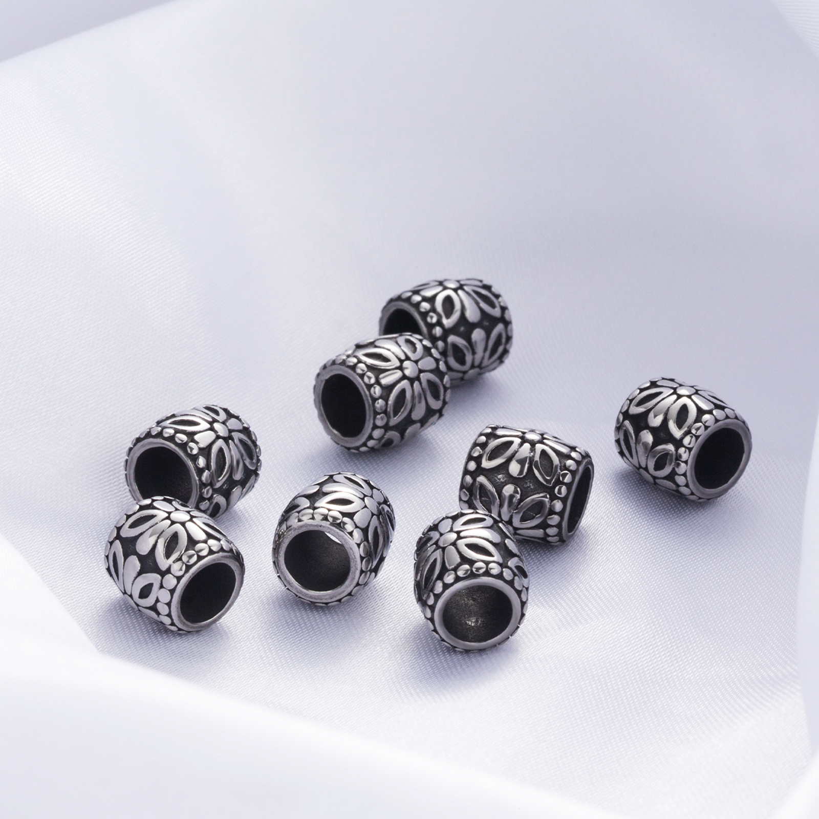 round large hole jewelry findings spacer beads