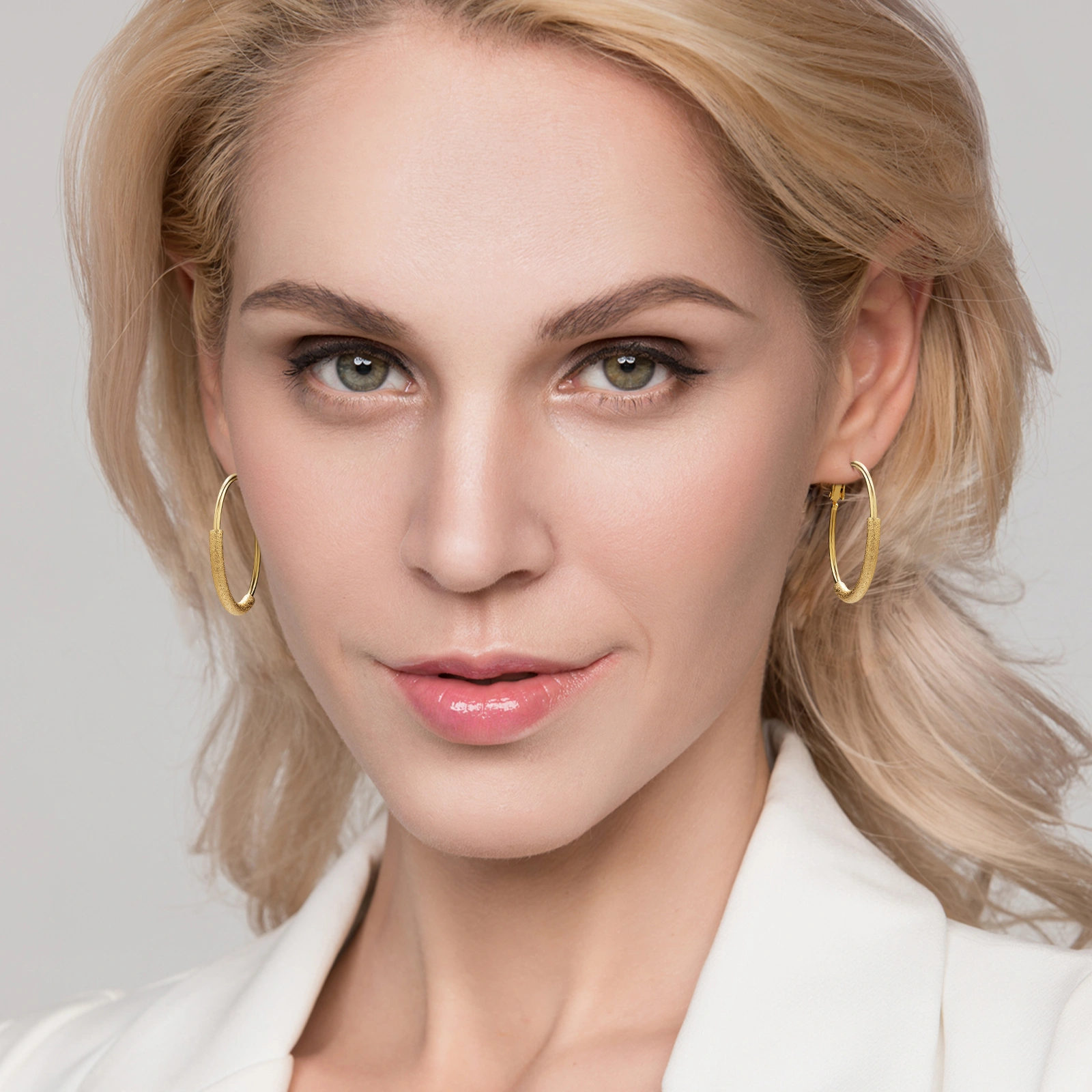 brass large round hoop earrings fashion jewelry for women girls
