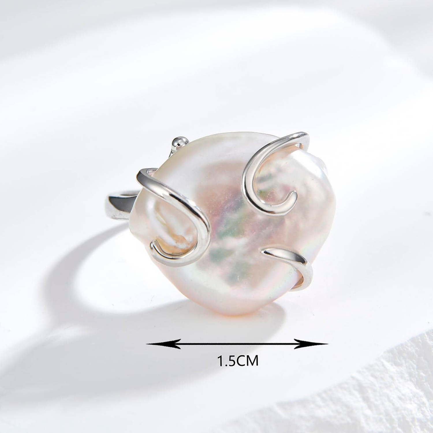 925 sterling silver ring for women girls fashion simple rings best pearl jewelry gifts