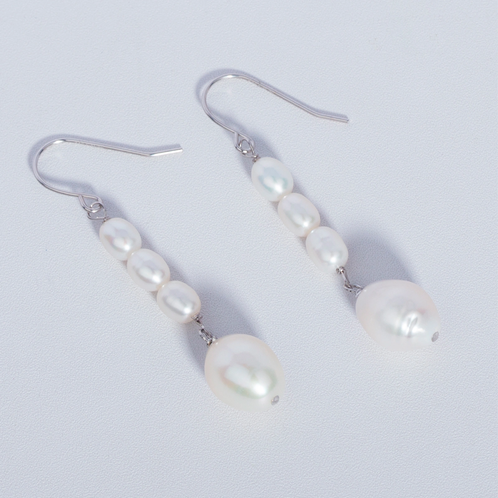 5-6mm&11-12mm freshwater cultured pearl drop earrings for women girls jewelry gifts