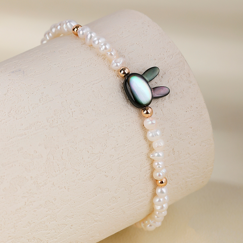 3mm freshwater pearl stretch bracelet with freshwater pearl beads handmade jewelry gifts