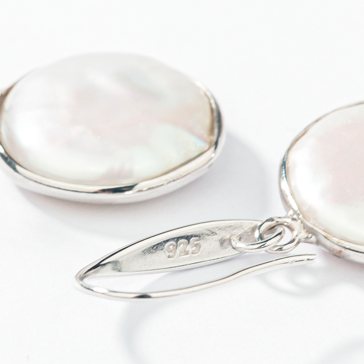 18mm freshwater cultured pearl earrings with 925 sterling silver hook women girls jewelry gift