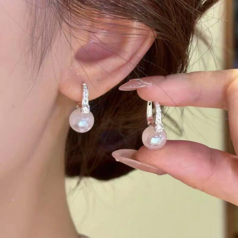 Fashion Jewelry earrings with freshwater pearl drop for women girls