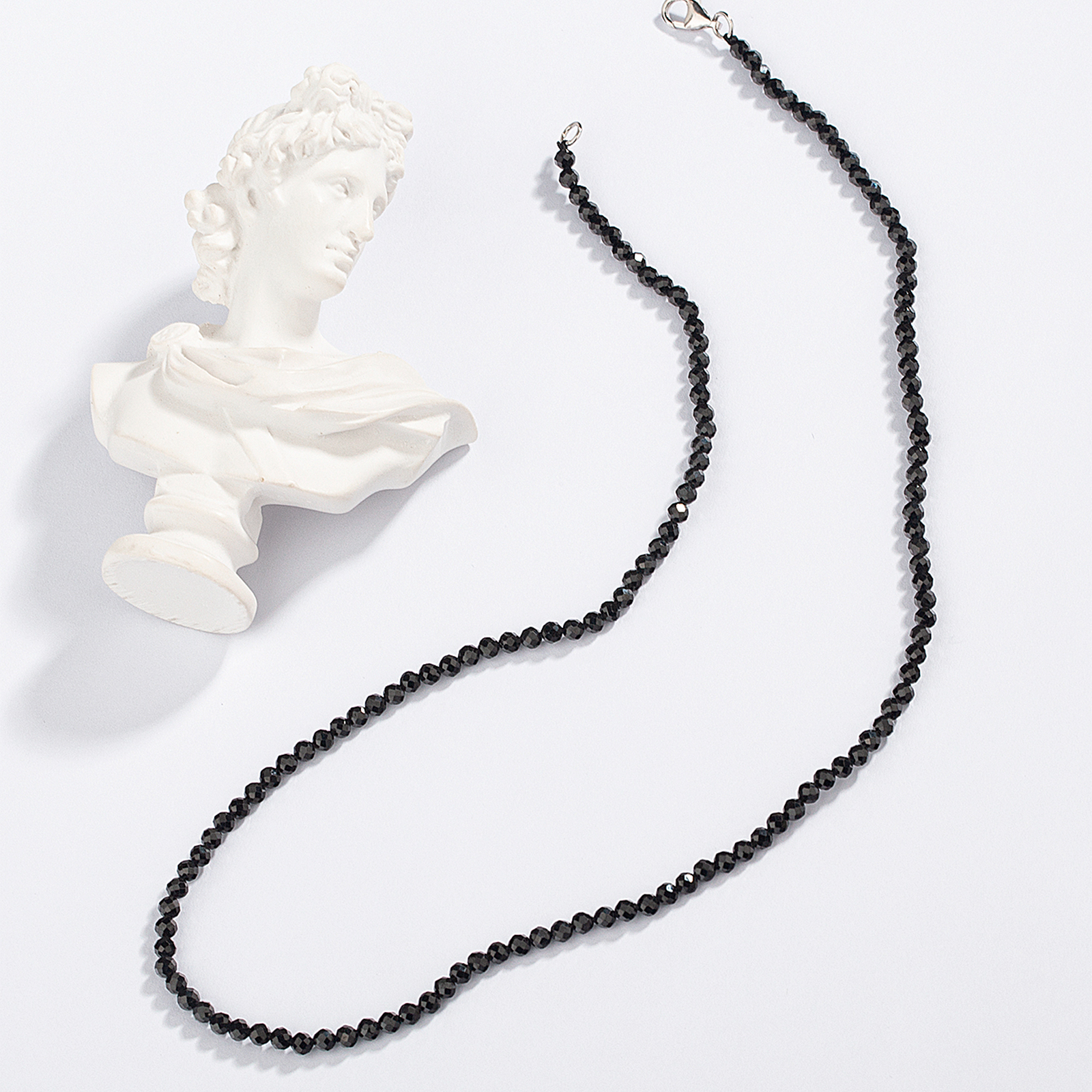 simple elegant black spinel necklace simple graceful women jewelry 2023 new trendy