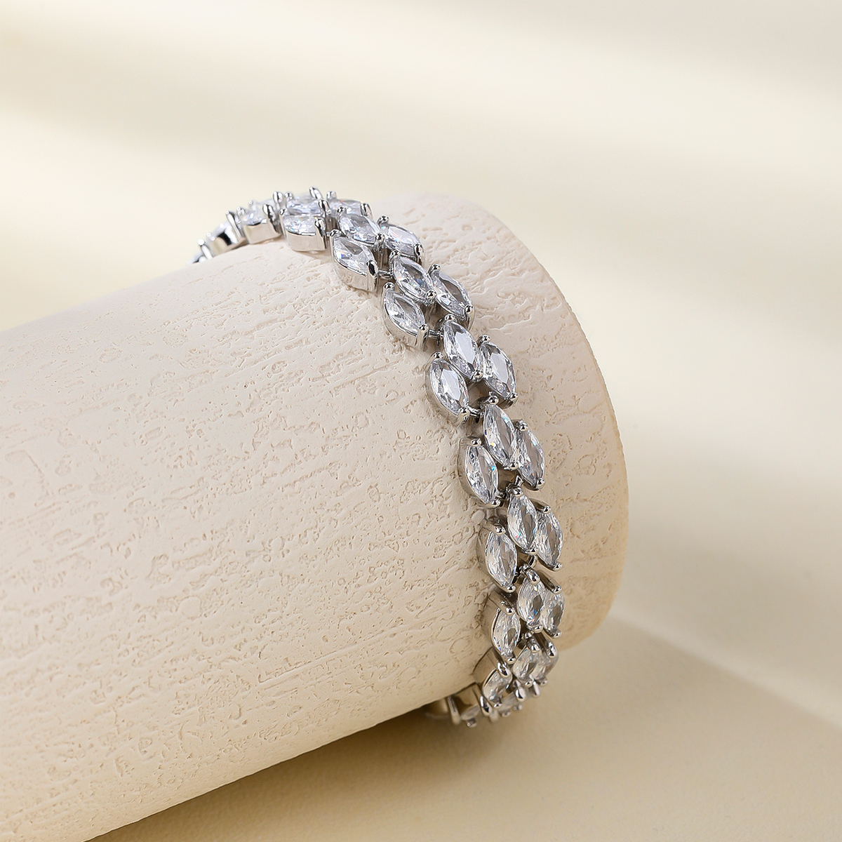 elegant brass with cz bracelet fashion gemstone unique design for women men