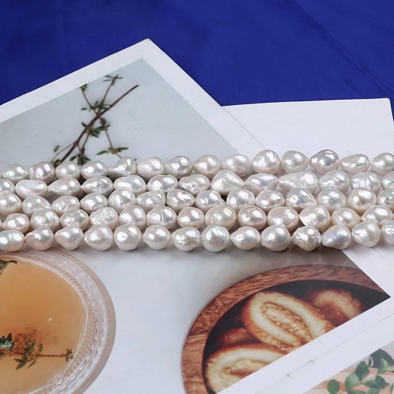 freshwater cultured baroque pearl loose beads whole drill strand wholesale