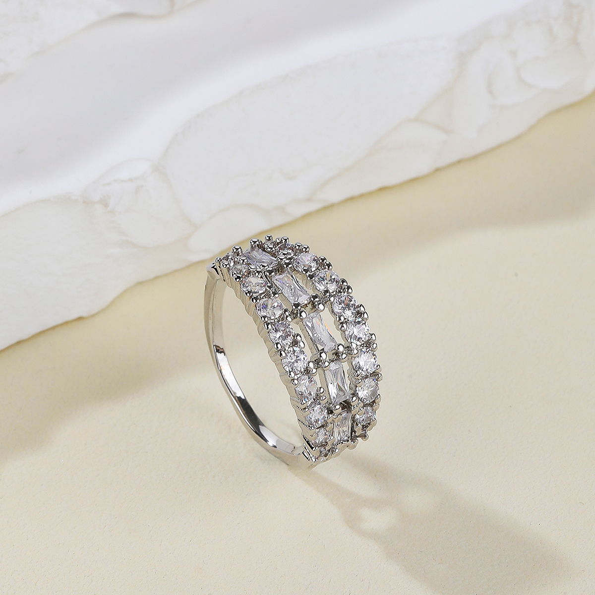 Brass cz ring handmade rings for women men