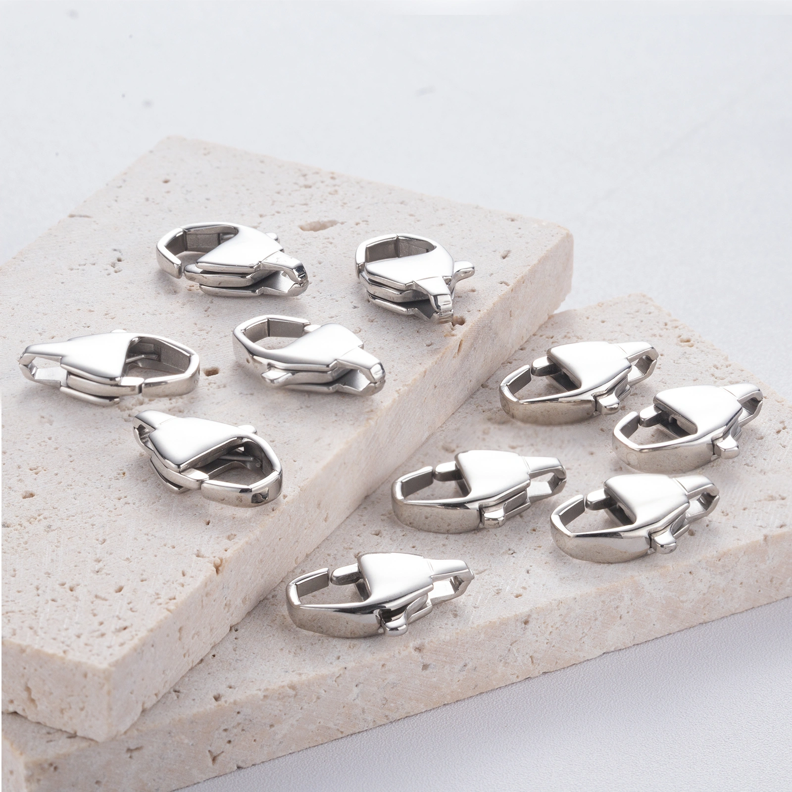 square shape silver clasp unique pearl jewelry finding wholesale